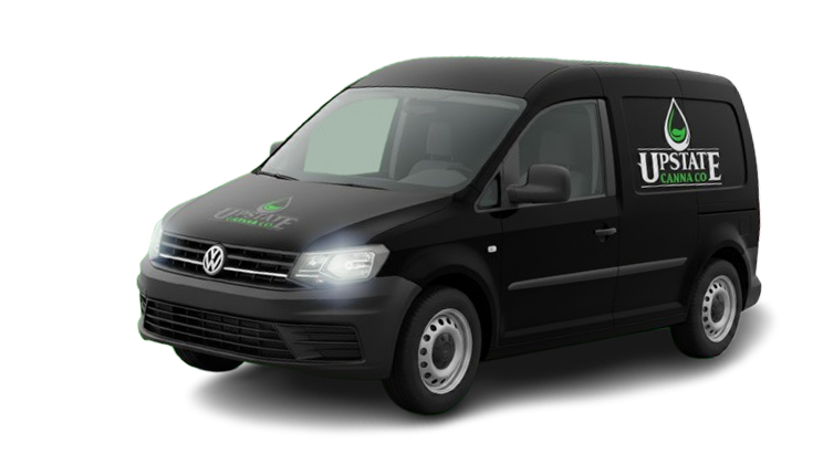 Upstate Canna Co. delivery vehicle serving Schenectady and the Capital Region
