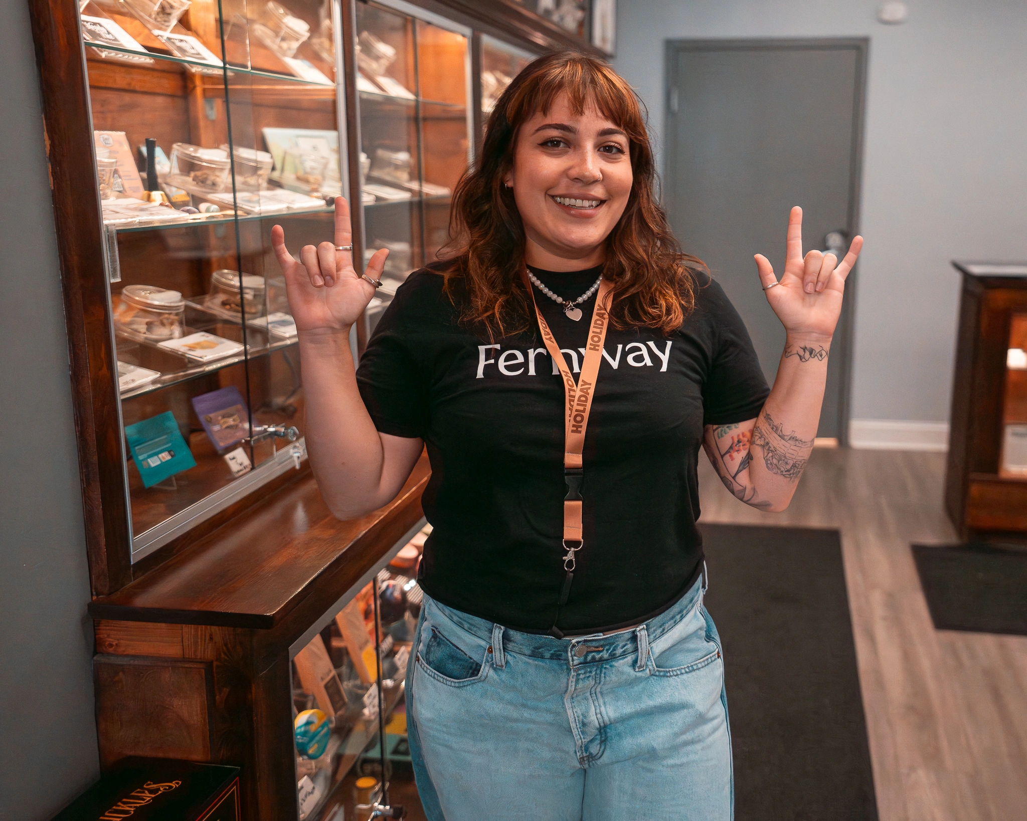 Upstate Canna Co. cannabis dispensary product shelf — Schenectady NY