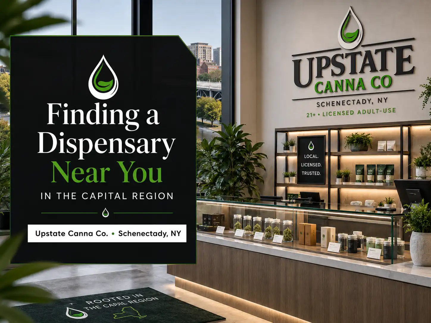 Upstate Canna Co. licensed cannabis dispensary in Schenectady serving Albany, Troy, Latham, Colonie and the Capital Region.