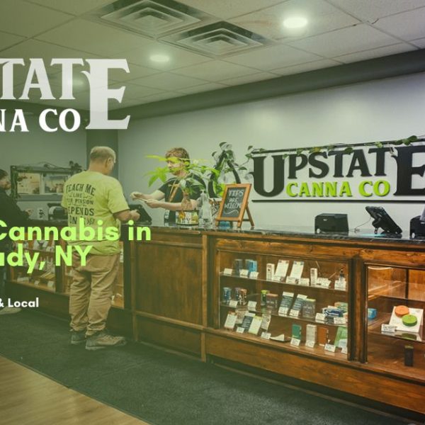 Upstate Canna Co cannabis dispensary logo and branding in Schenectady NY